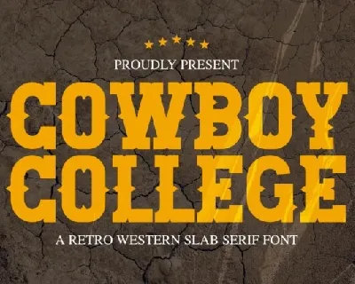 Cowboy College font