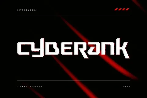 Cyberank font