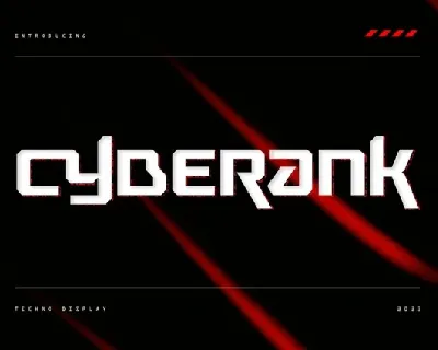 Cyberank font