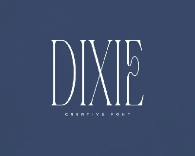 Dixie font