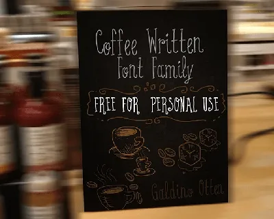 Coffee Written Typeface Free font