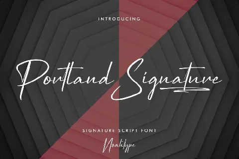 Portland Signature font