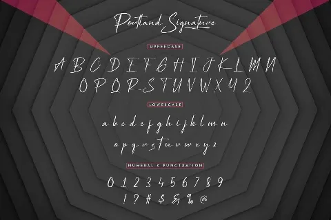 Portland Signature font