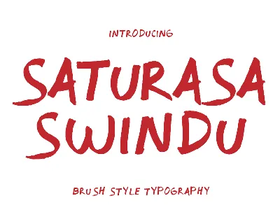 Saturasa Swindu font