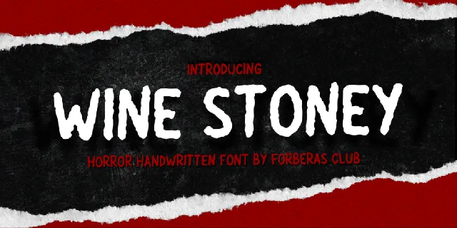 Wine Stoney Demo font