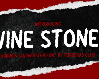 Wine Stoney Demo font