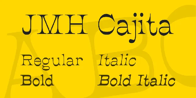 JMH Cajita font