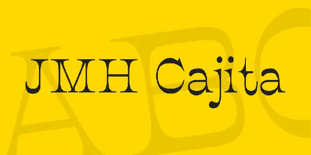 JMH Cajita font