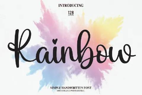 Rainbow Script Typeface font