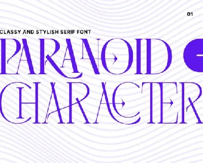 Paranoid Character font