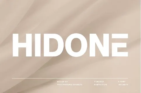 Hidone font