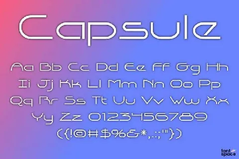 Capsule font