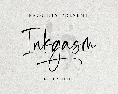 Inkgasm - Personal Use font