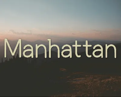 Manhattan font