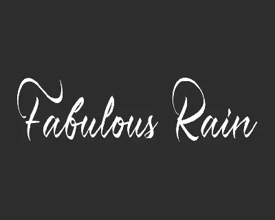 Fabulous Rain Demo font