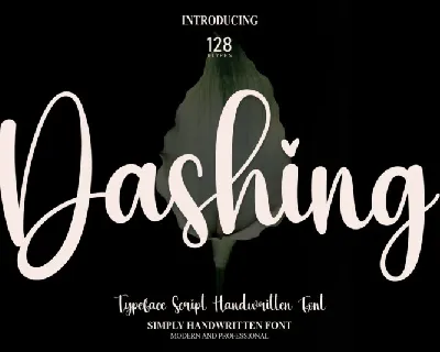 Dashing Script font