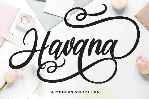 Havana Calligraphy font