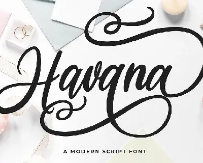 Havana Calligraphy font