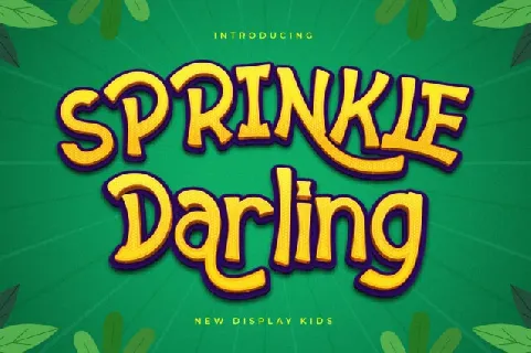 Sprinkle Darling font