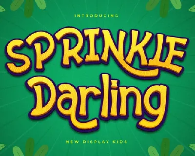 Sprinkle Darling font