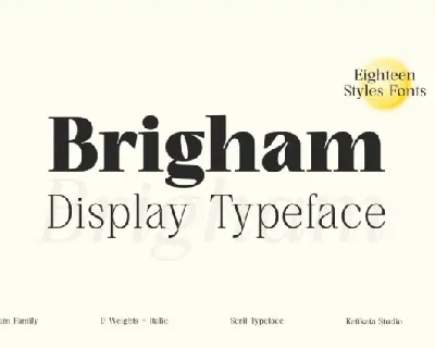 Brigham font