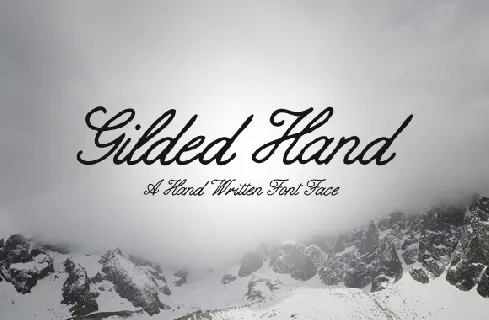 Gilded Hand Free font