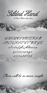 Gilded Hand Free font