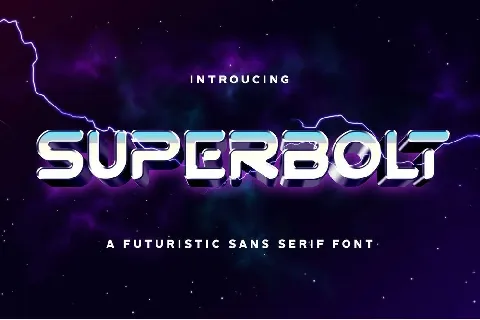 Superbolt font