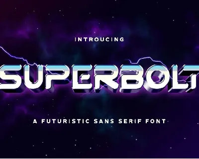 Superbolt font