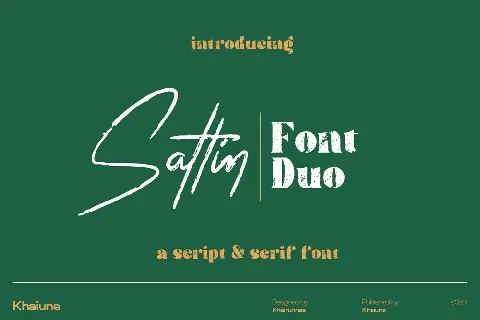 Sattin Duo font