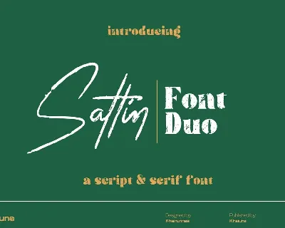 Sattin Duo font