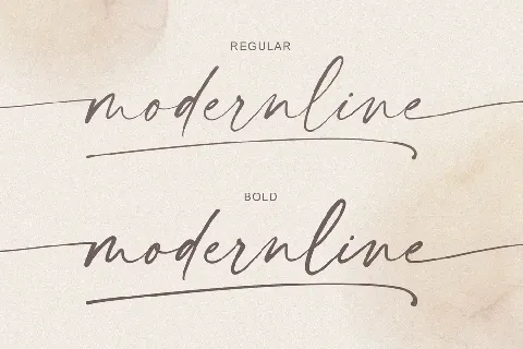 modernline - Personal Use font