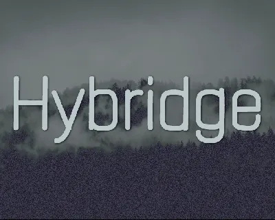 Hybridge font