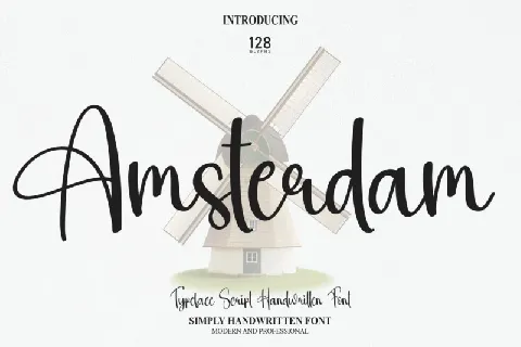 Amsterdam Handwritten Typeface font