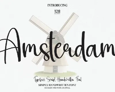 Amsterdam Handwritten Typeface font