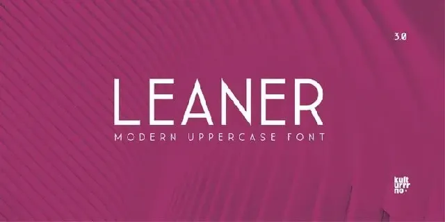 Leaner Sans Serif font