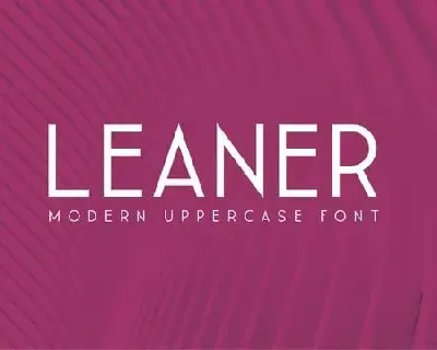 Leaner Sans Serif font