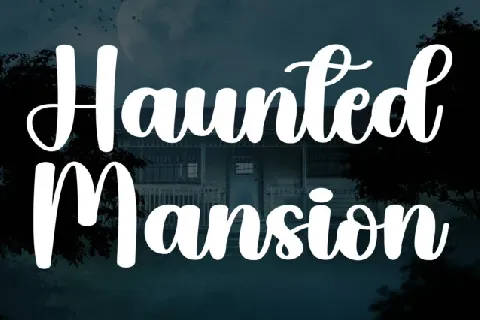Haunted Mansion Script font