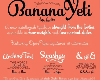 Banana Yeti Free font