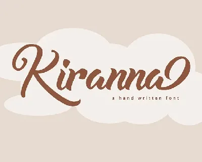 Kiranna demo font