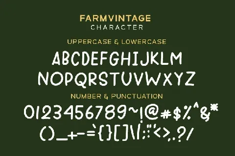 FARMVINTAGE font