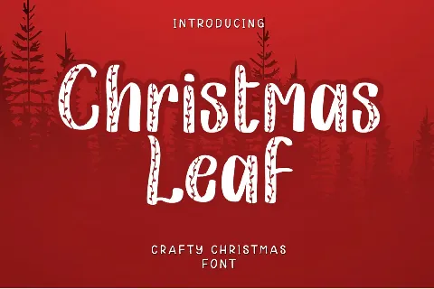 Christmas Leaf font