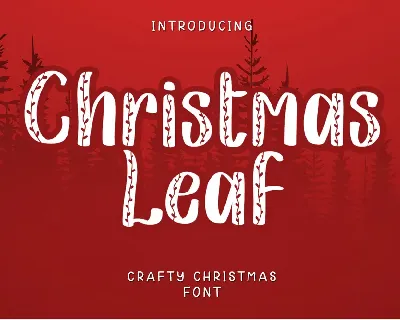 Christmas Leaf font