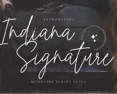 Indiana Signature font
