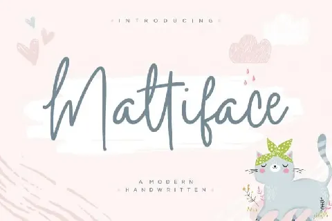 Mattiface Modern Handwritten font