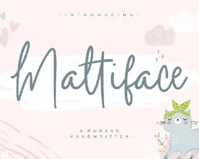 Mattiface Modern Handwritten font