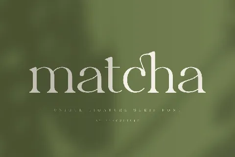 Matcha font