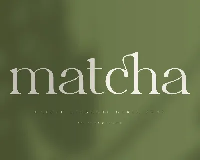 Matcha font