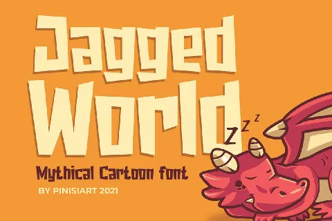 Jagged World font