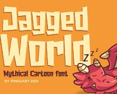 Jagged World font